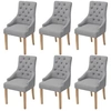 Image de Lot de 6 chaise H. 95.5 cm non pliable en plastique interieur gris