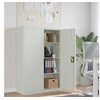 Image de Armoire de bureau 90x40x140 cm Acier Gris 244649