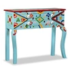 Image de Wandtafel handgeschilderd massief mangohout blauw 244596