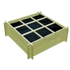 Image de Jardinière pour légumes Bois de pin imprégné 120x120x40 cm