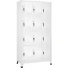 Image de Armoire à casier avec 12 compartiments 90x45x180 cm
