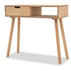 Image de Table console Bois de pin massif 80 x 30 x 72 cm Marron