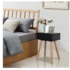Image de Nachtkastjes 2 st 40x30x61 cm massief grenenhout zwart244741
