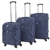 Image de Jeu de valises souples - - 3 pcs - Bleu marine - Imperméable - Nylon