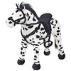 Image de Jouet en peluche - - Cheval Noir et Blanc - XXL - 62 cm - 100 kg de charge