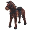 Image de Jouet en peluche Cheval Marron foncé XXL 91327