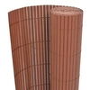 Image de Tuinafscheiding dubbelzijdig 90x500 cm PVC bruin43630