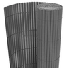 Image de Tuinafscheiding dubbelzijdig 90x500 cm PVC grijs43631