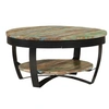 Image de Table basse Bois massif de récupération 65 x 32 cm