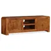 Image de meuble tv bois 120x30x40 jaune, bois bois massif, bois, miel