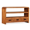 Image de Meuble TV Bois d acacia solide 90 x 30 x 55 cm