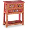 Image de Buffet avec tiroirs Bois massif de manguier Peinture rose