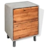 Image de Table de chevet Bois d acacia massif 40 x 30 x 50 cm
