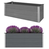 Image de Jardinière - WPC - 150 x 50 x 54 cm - Gris - Composite bois-plastique - Rectangulaire