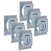 Image de 6x Anneaux d'Arrimage pour Remorque Ancres d'Arrimage Accessoire de Remorque Crochet d'Arrimage Camion Camionnette Acier Galvanisé 2000 kg