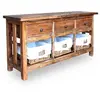 Image de Buffet Bois de récupération massif 100 x 30 x 50 cm
