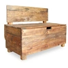 Image de Banc bois massif d acajou 86x40x60 cm
