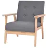 Image de Fauteuil Gris foncé Tissu
