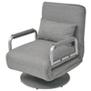 Image de Fauteuil pivotant et canapé lit Gris clair Tissu