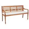 Image de Bank Batavia met kussens 150 cm teakhout43058
