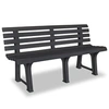 Image de Banc de jardin 145,5 cm plastique anthracite