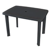 Image de Table de jardin Anthracite 101 x 68 x 72 cm Plastique