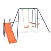 Image de Ensemble de balançoire - - 91359 - 3 sièges - Toboggan 183 cm - Acier et plastique