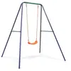 Image de Balançoire Simple Orange Aire de Jeux Portique Balancelle pour Enfant 91361