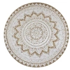 Image de Tapis de sol Jute tressée imprimée 150 cm Rond
