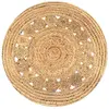 Image de Tapijt met ontwerp rond 90 cm gevlochten jute245342