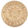 Image de Tapis Jute design tressé 120 cm Rond
