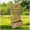 Image de Lit surélevé de jardin avec treillis Bambou 70 cm 43714