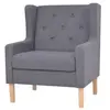 Image de Fauteuil Tissu Gris