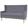 Image de Canapé à 2 places Tissu Gris