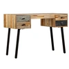 Image de Bureau Teck de récupération massif 110 x 50 x 76 cm