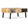 Image de Table basse Teck de récupération massif 90 x 65 x 40 cm