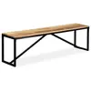 Image de Banc Bois de manguier massif 160 x 35 x 45 cm