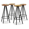 Image de Tabourets de bar lot de 4 bois massif de récupération245446