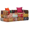 Image de Pouf modulaire à 2 places Patchwork Tissu