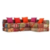 Image de Pouf modulaire à 4 places Patchwork Tissu