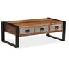 Image de Table basse avec 3 tiroirs Bois de récupération 100x50x35 cm