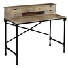 Image de Bureau Bois de manguier massif et acier 110 x 50 x 96 cm