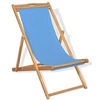 Image de Teck Chaise de Terrasse Bleu Chaise de Balcon Meuble de Jardin Camping