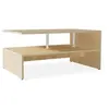 Image de Table basse en aggloméré 90 x 59 x 42 cm Chêne