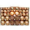 Image de 100x Boules de Noël Rose/Doré Ornements Sapin Arbre Décor Fête Maison