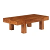 Image de Table basse Bois d'acacia et finition en Sesham 100x50x30 cm