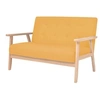 Image de Ensemble de canapé 2 pcs Tissu jaune