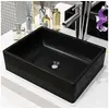 Image de Lavabo Céramique Rectangulaire Noir 41 x 30 x 12 cm