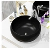 Image de Lavabo rond Céramique Noir 40 x 15 cm