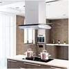 Image de - Hotte - hotte îlot - largeur : 90 cm - profondeur : 54 cm - evacuation & recyclage - argent